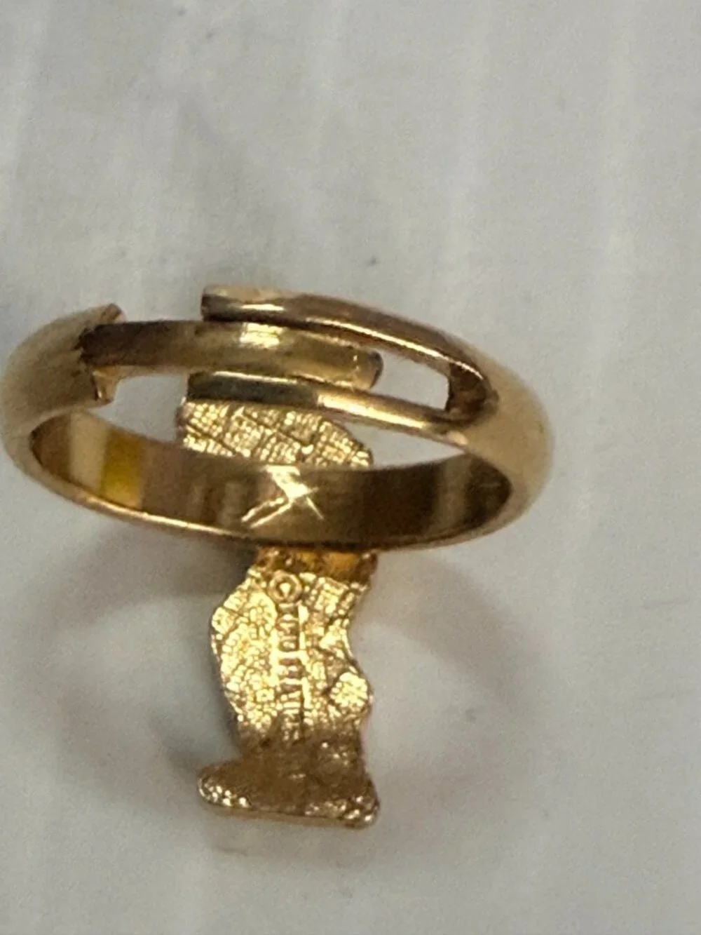 Olive Oyl & Tigger metal adjustable Ring King Features & Disney adjustable